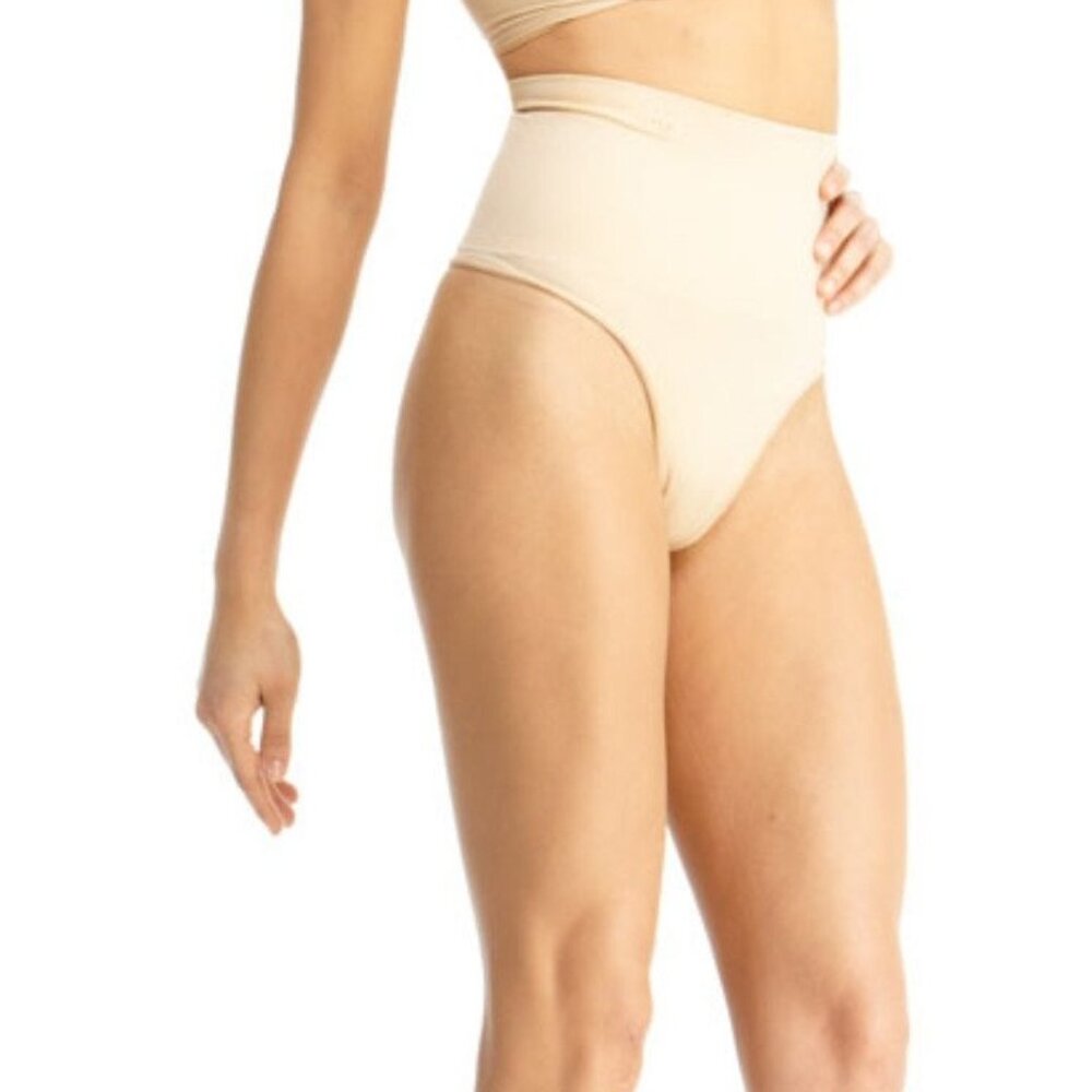 *#460 Sexy High-Waisted Shaping Thong - Medium / Nude